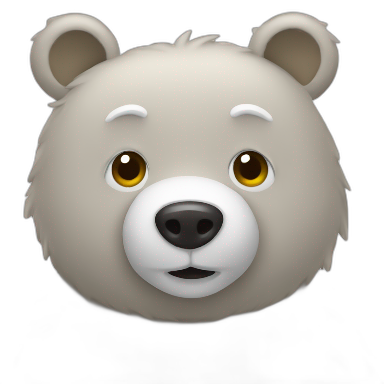 goodnight bear emoji