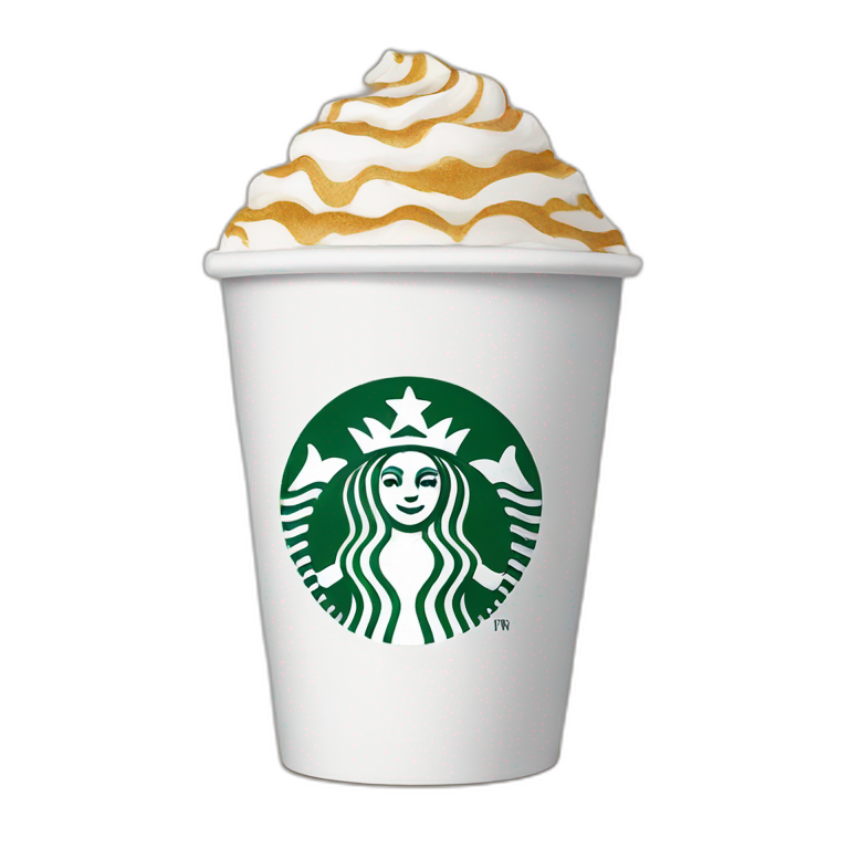 Emoji high quality Starbucks cuo