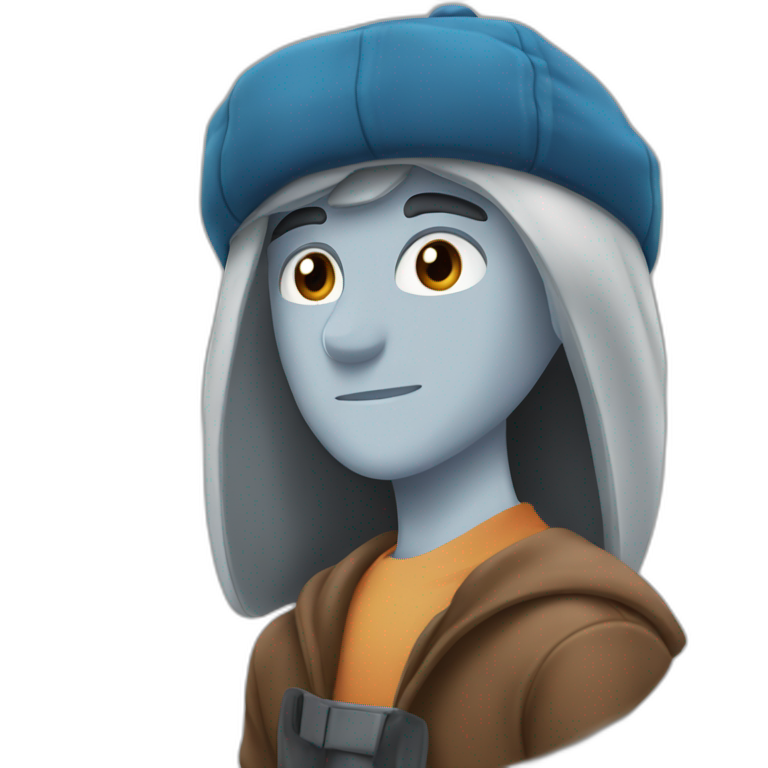 hat boy in grey emoji