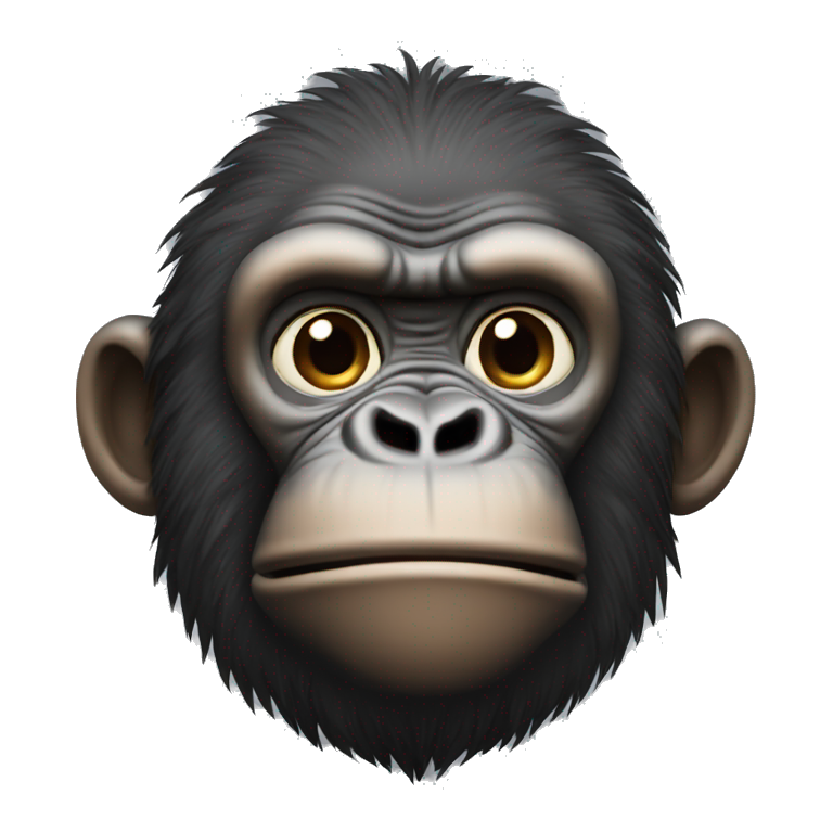 Ape with hands on his cheeks emoji
