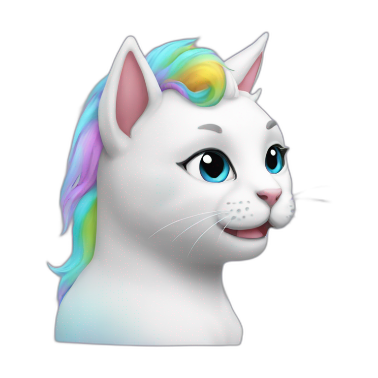 Unicorn cat ￼ emoji