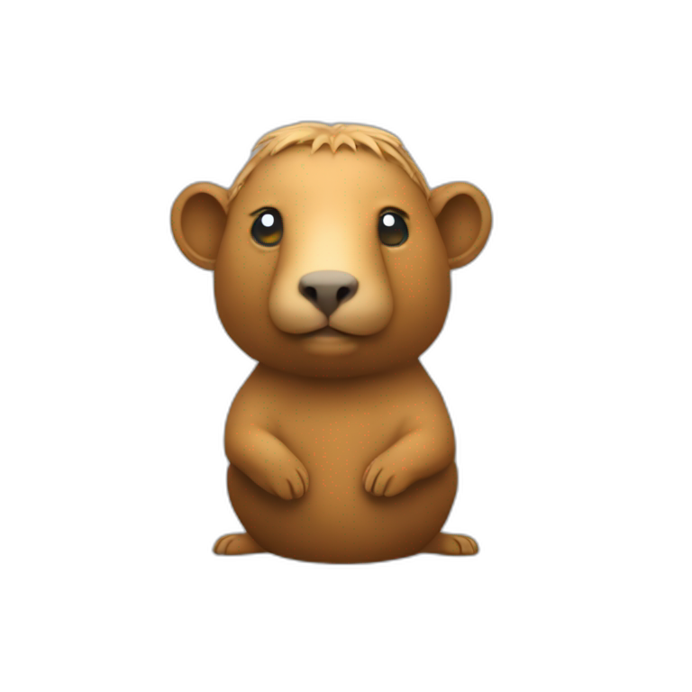 capybara thinker statue emoji