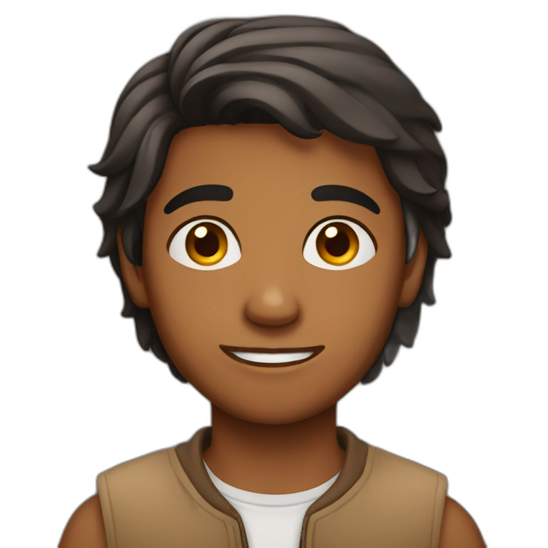 brown teenage indian boy emoji