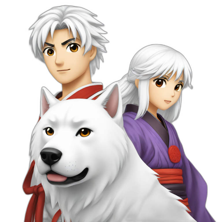 Rin and Sesshomaru (Yashahime series) emoji