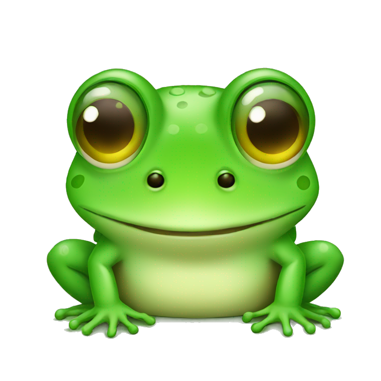 Cute frog  emoji