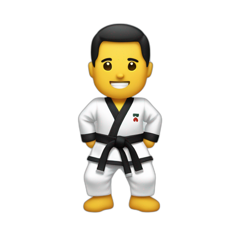 hapkido black belt emoji AI Emoji Generator