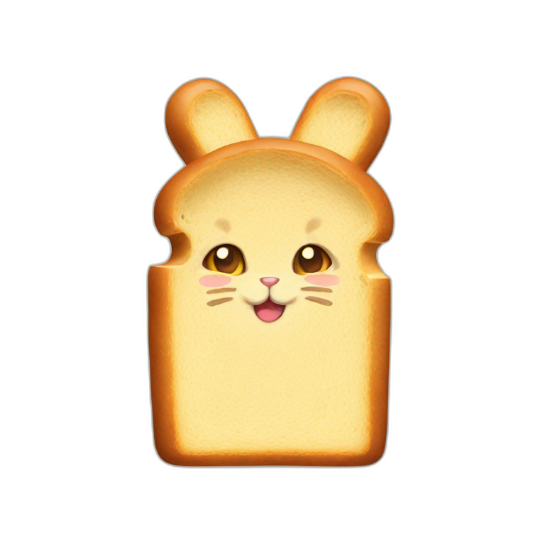 bread with cat ears emoji