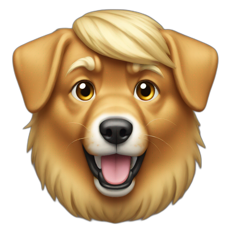 trump barking emoji