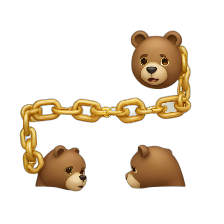 bear chain emoji