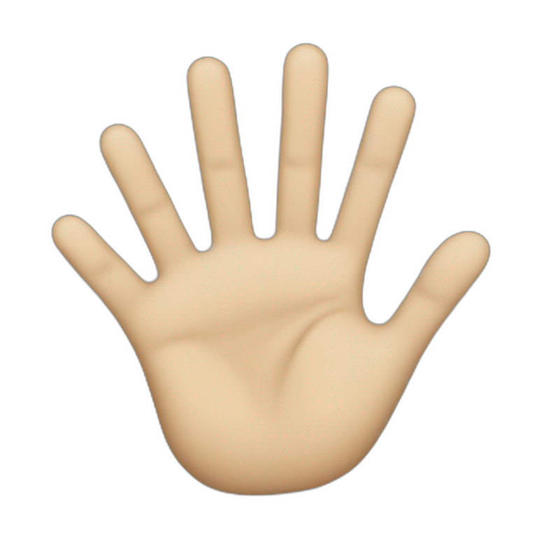 STOP HAND emoji