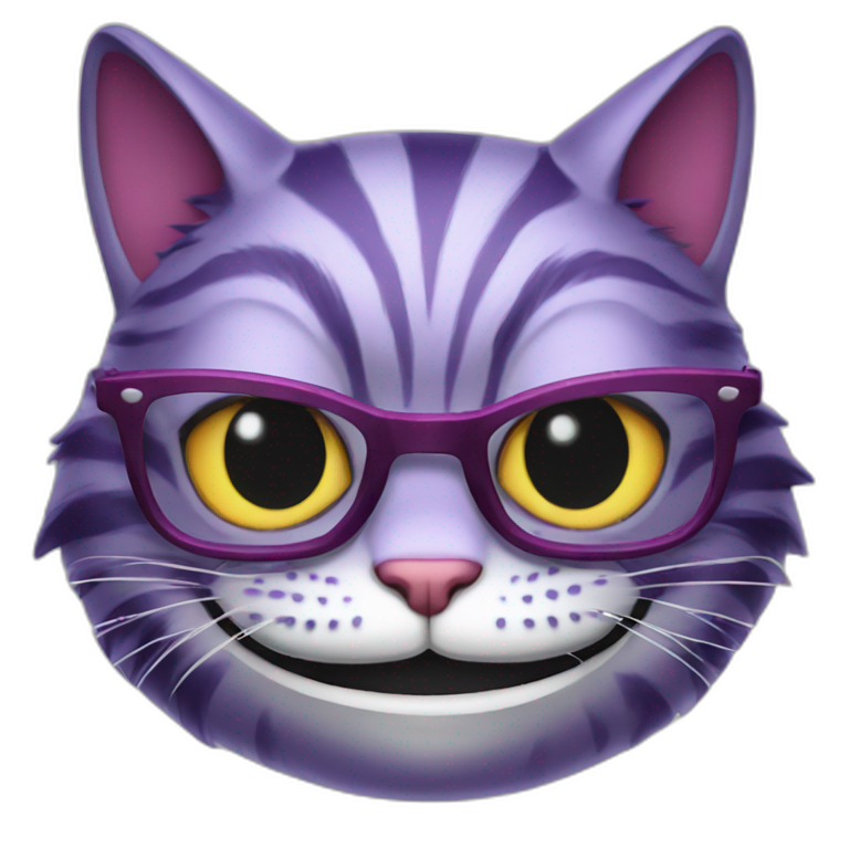 cheshire-cat-hipster emoji