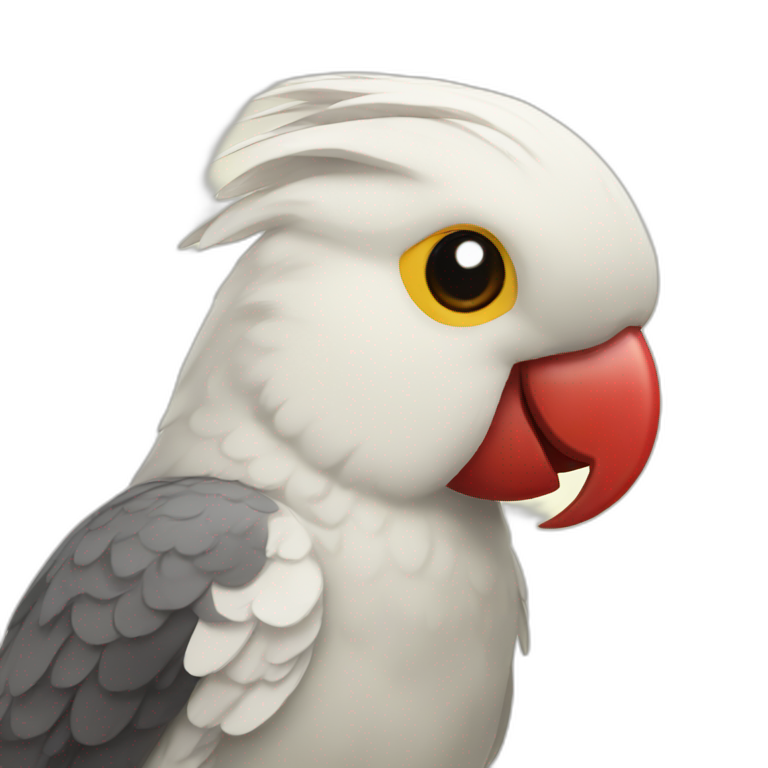 cockatiel with red cheeks emoji