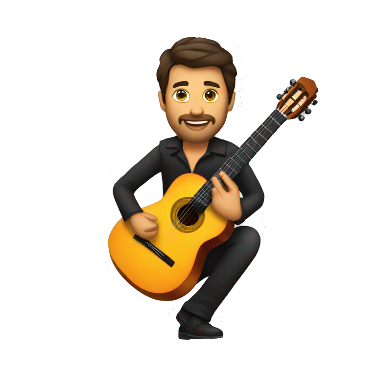 flamenco guitar played by spanish person emoji