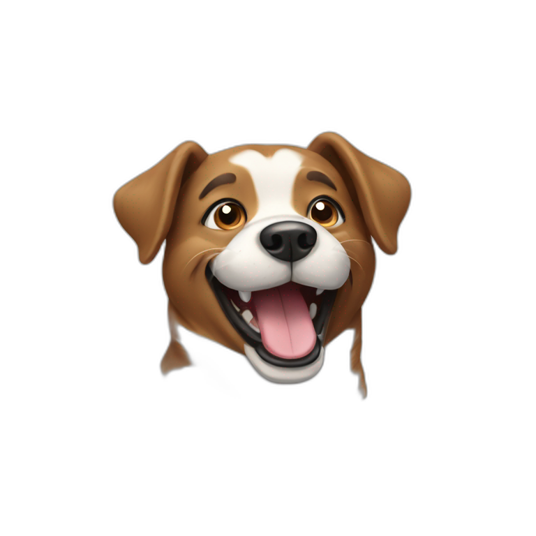 Happy dog emoji