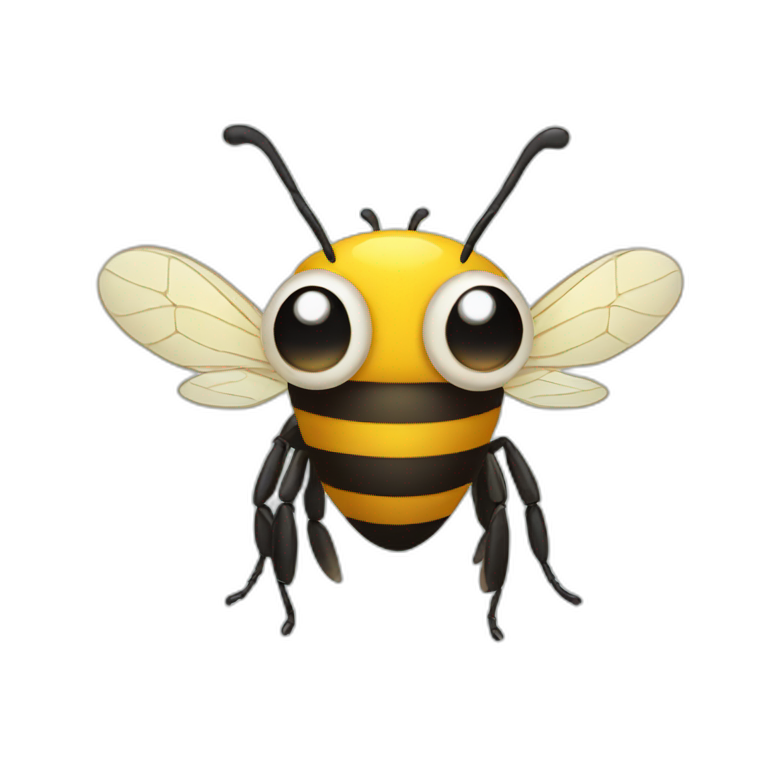 bee with big eyes emoji