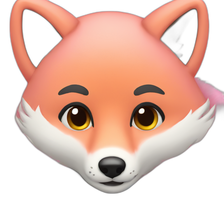 Pink Fox Fur Coat emoji