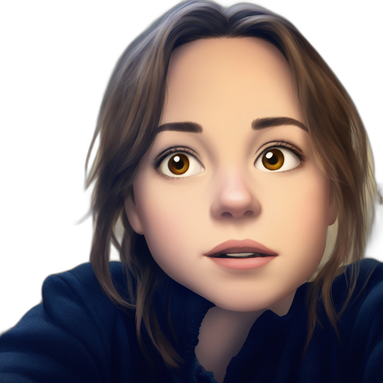 serene girl portrait indoors emoji