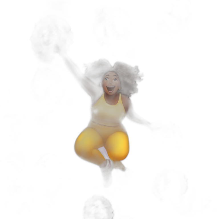 Lizzo jumping  emoji