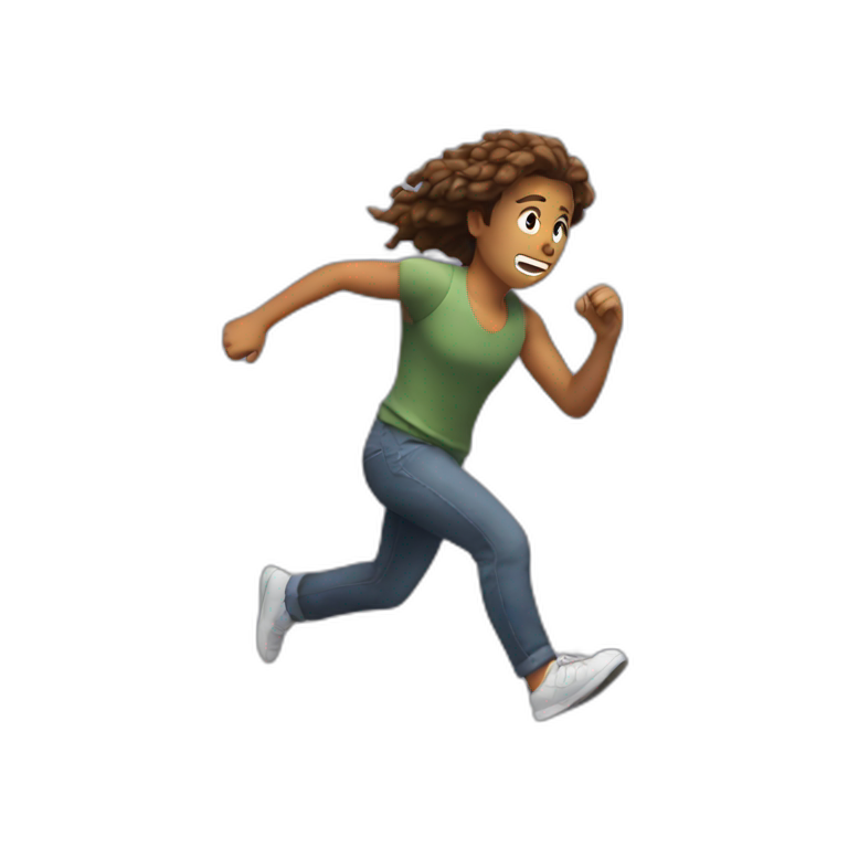 Me running away from my problems emoji