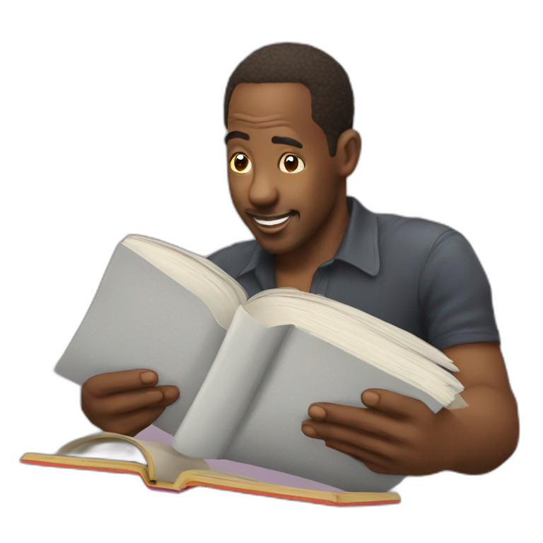 the more you know reading rainbow emoji