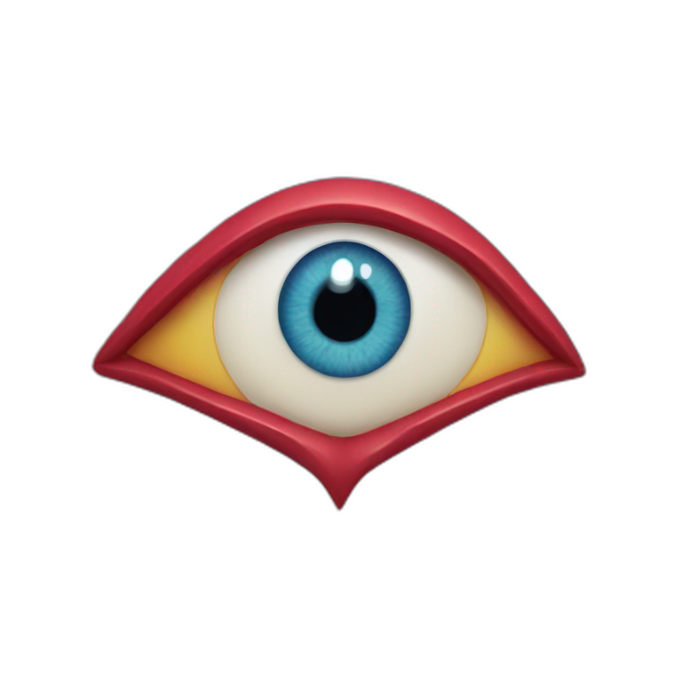 Evil eye heart  emoji
