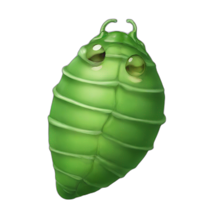 green pupa emoji