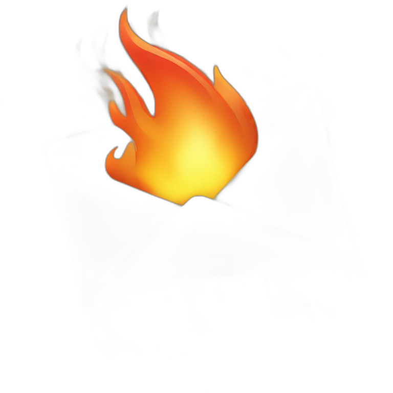 Iphone mail flaming emoji