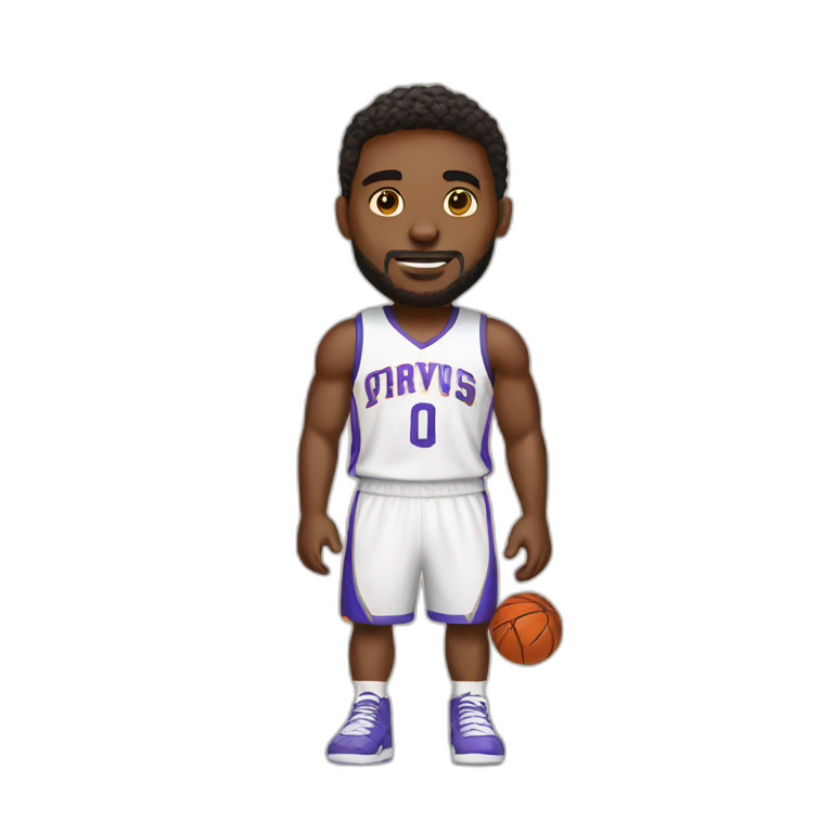 Basketball player in dress emoji