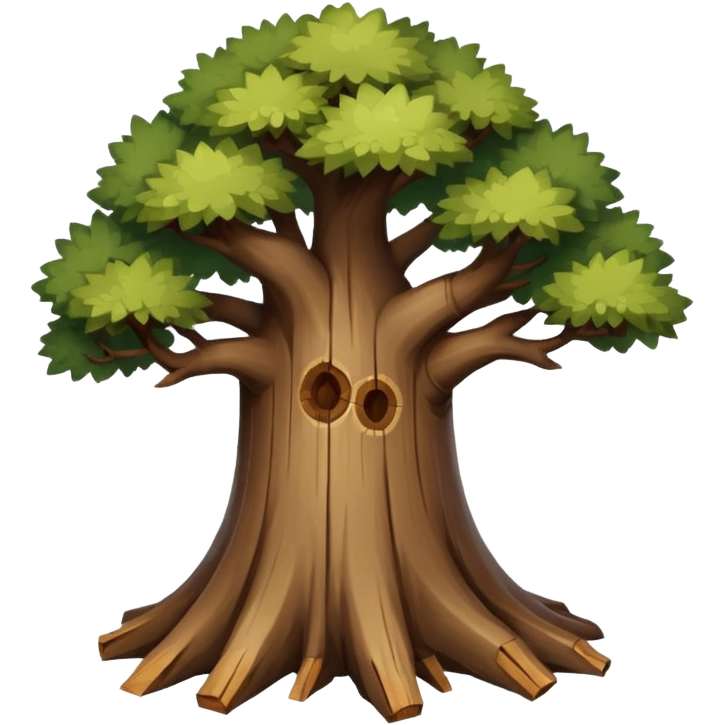 create a dnd style tree log.png using 48x48 pixels size Sticker