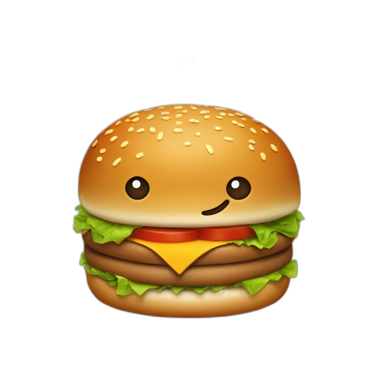 burger food delivery emoji