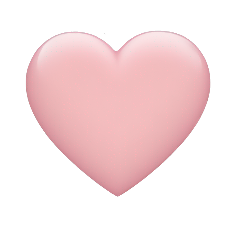 light pink heart emoji