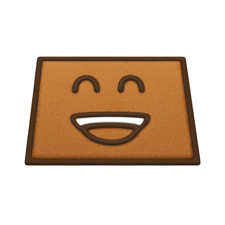 Brown Welcome mat emoji