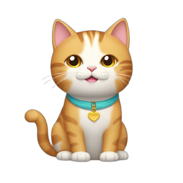cat saying thank you bowing emoji