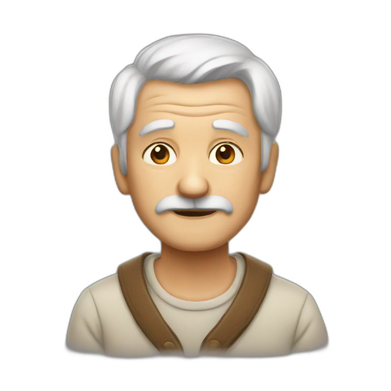 old man kind emoji