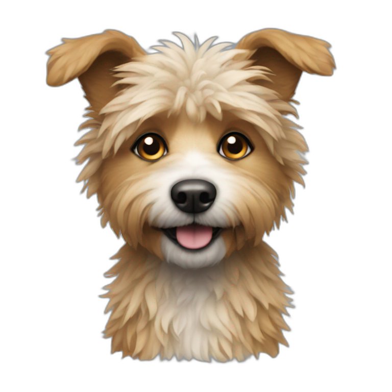 small scruffy dog emoji