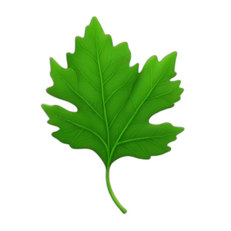 green cananda leaf emoji