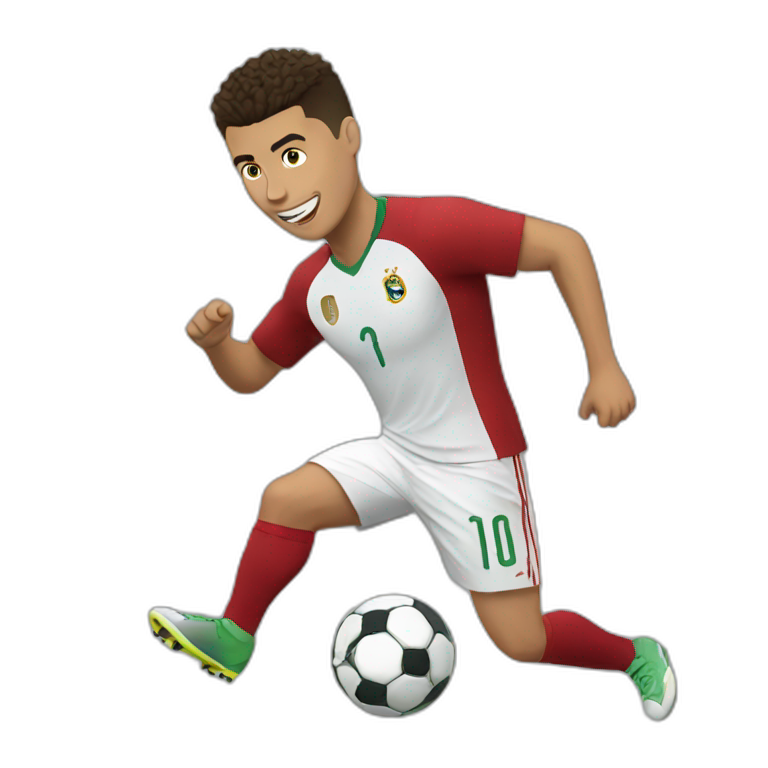 Ronaldo jamping  emoji