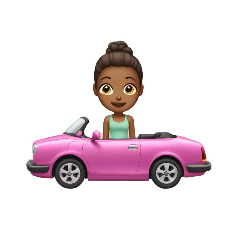 Girl in a cabriolet  emoji