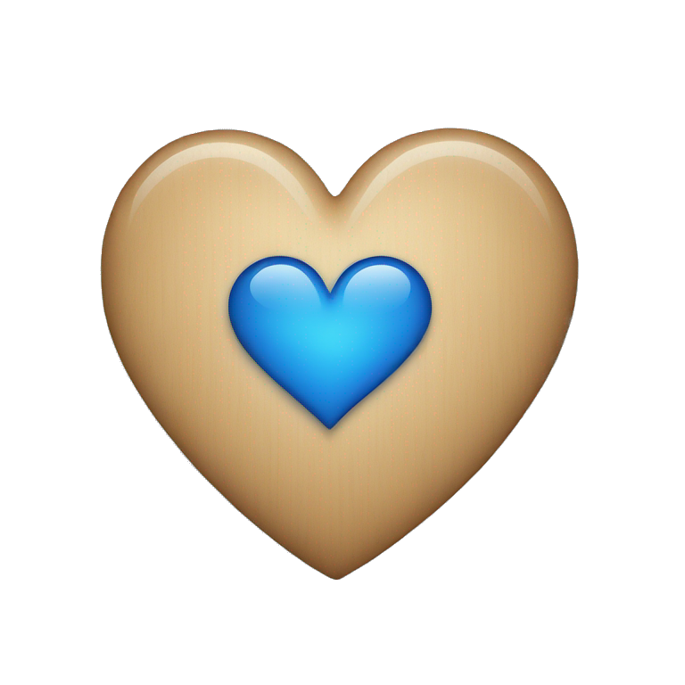 Iphone Blue heart emoji