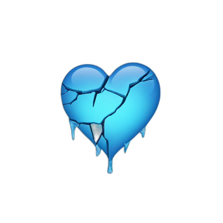 Broken Blue heart  emoji