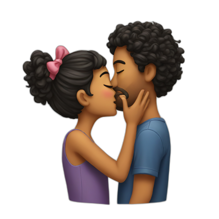 kiss-kiss emoji
