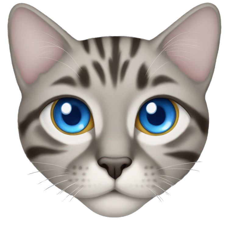 blue eye cat emoji