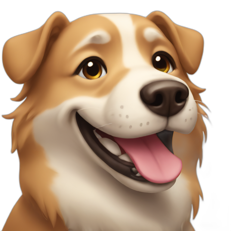 dog smiling emoji