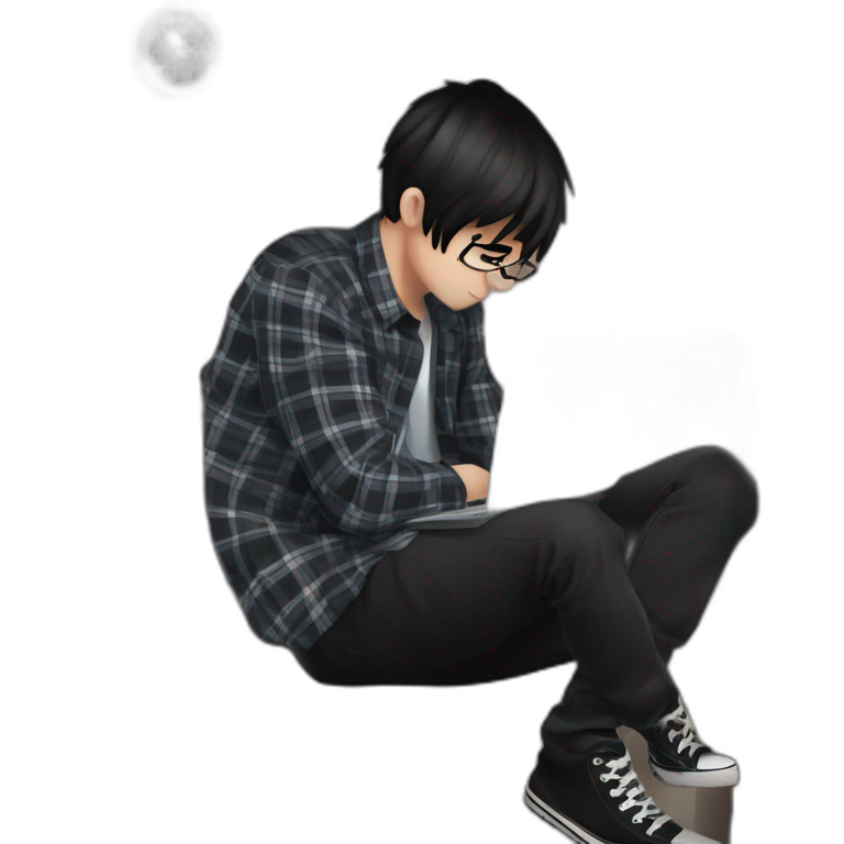"boy in plaid shirt" emoji