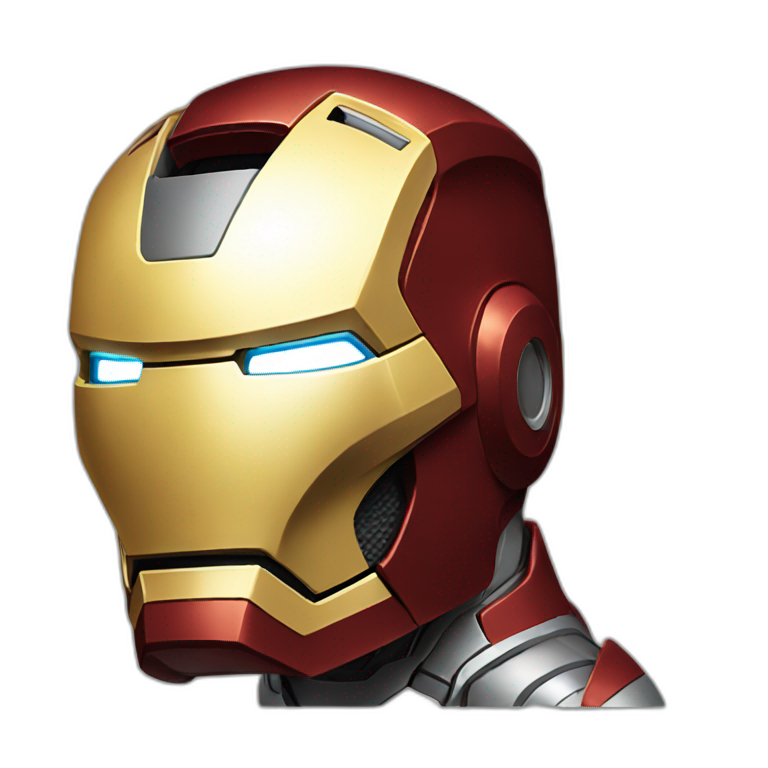 iron man with raised helmet emoji