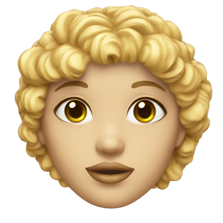 woman angel head ring emoji