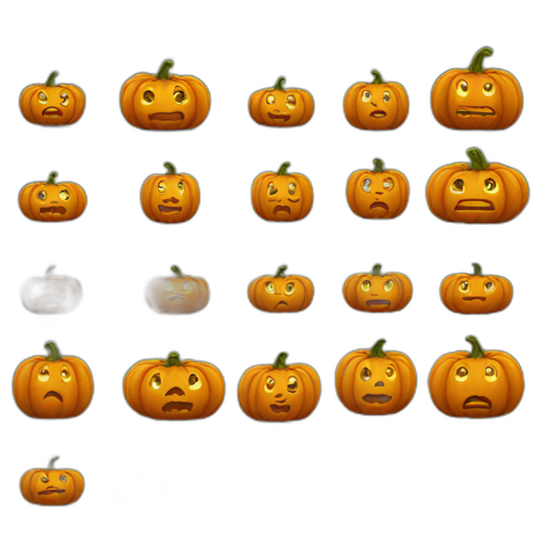 Kind pumpkin emoji