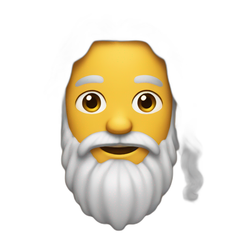 Hippie with a beard emoji