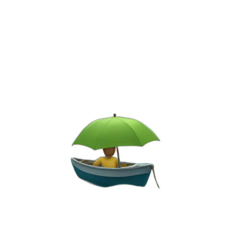 rainy day at the sea emoji