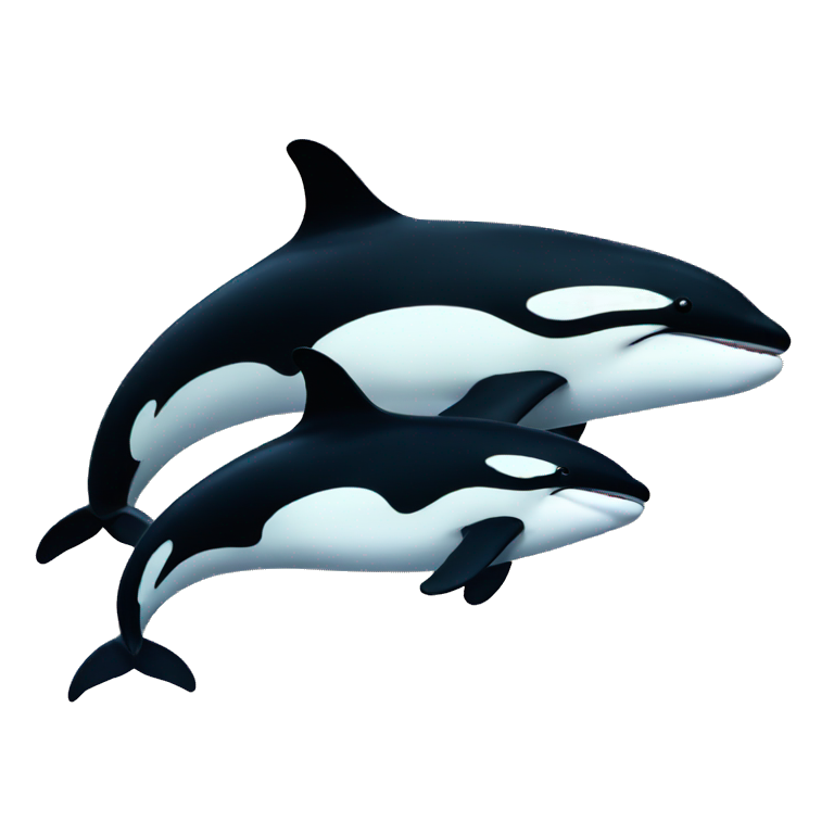 killer whales emoji